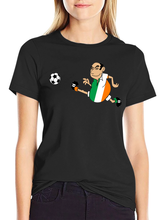 Ireland Soccer T-Shirt - Funny Cartoon Design