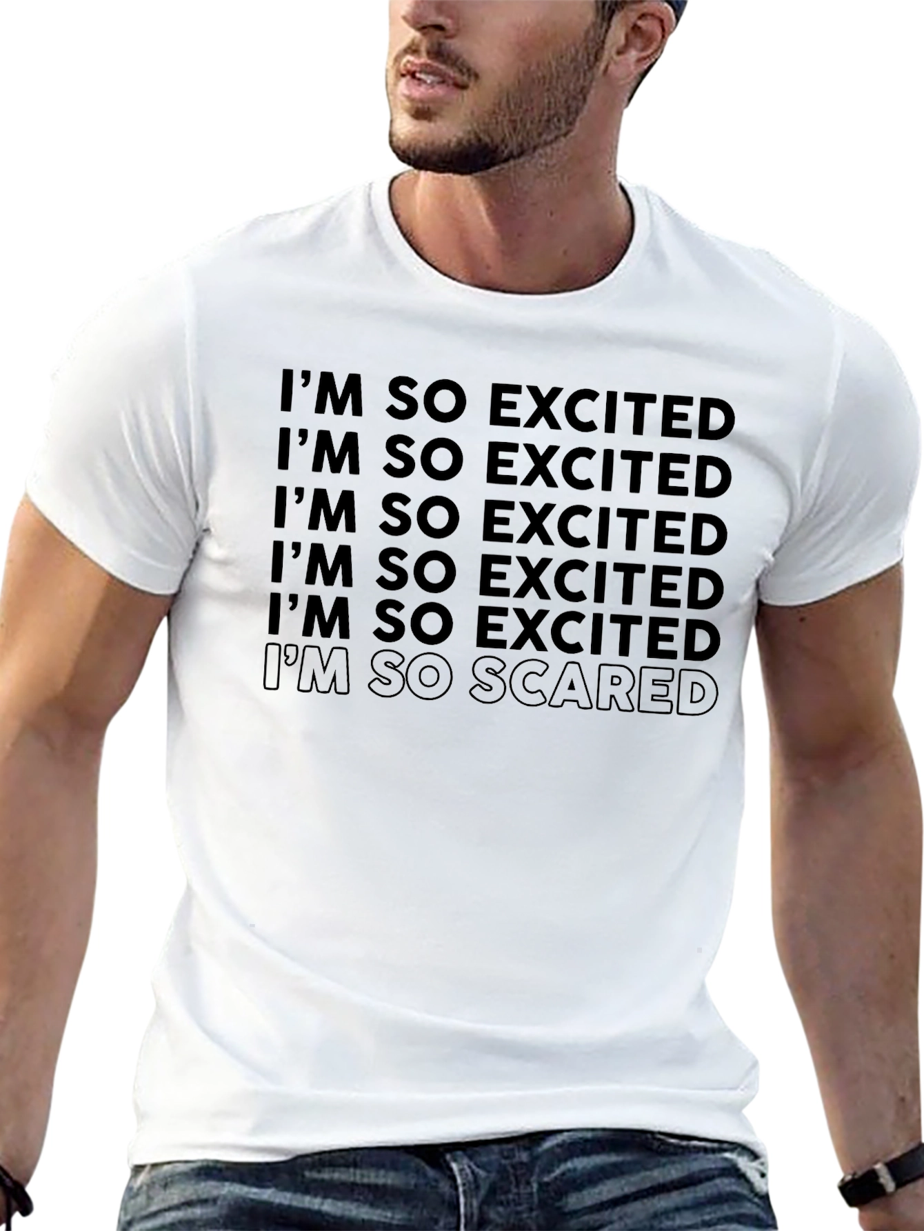 Excited & Scared Graphic T-Shirt