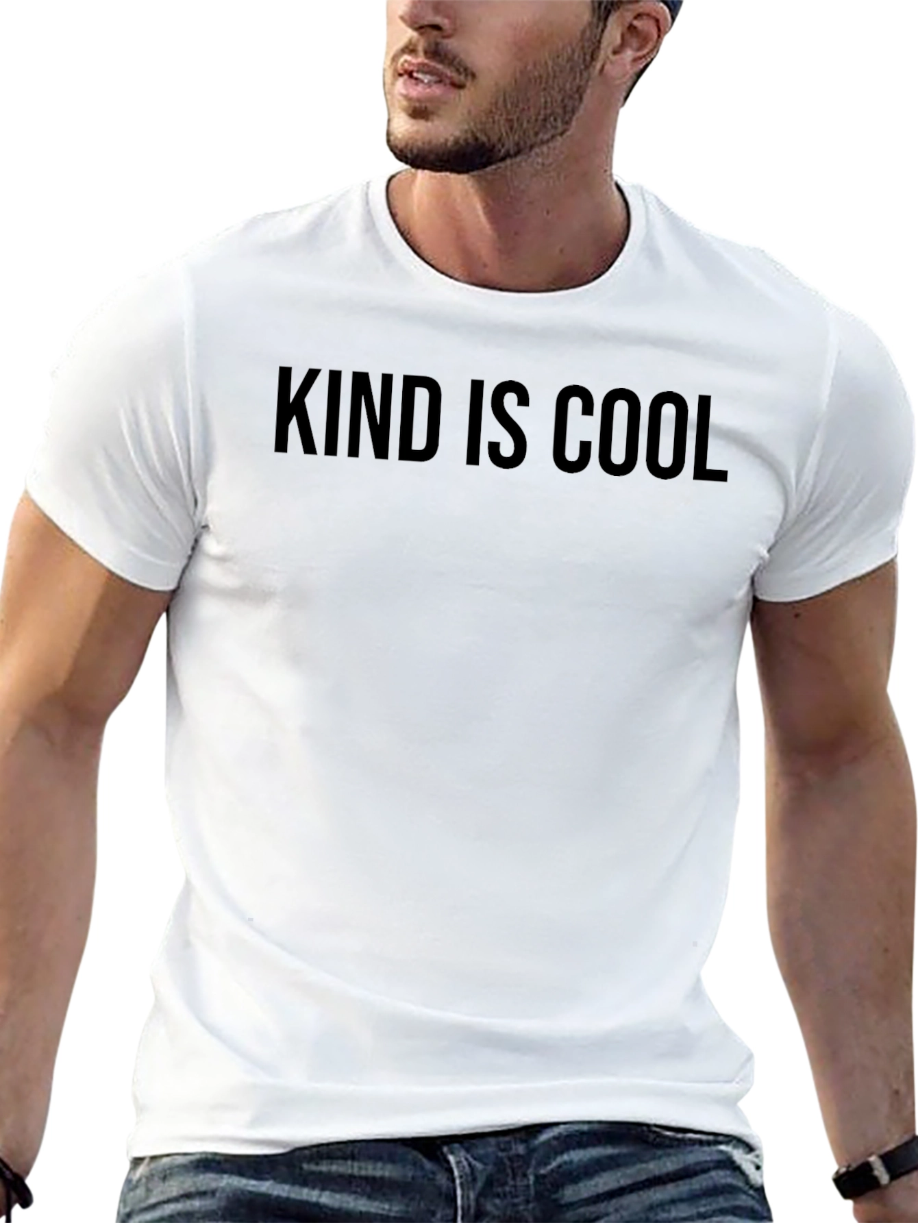 Kind Is Cool Graphic Tee - Unisex Black T-Shirt