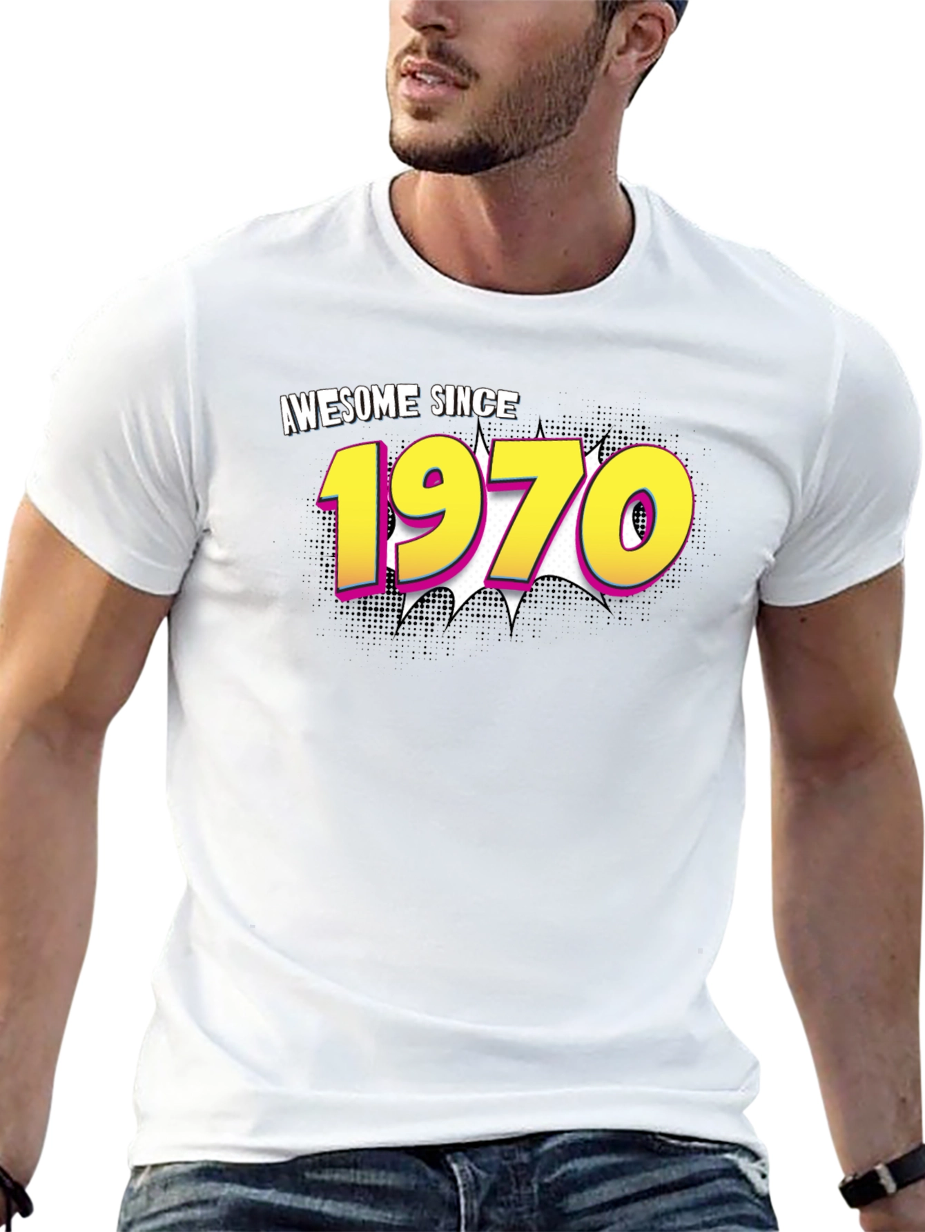 Awesome Since 1970 Black T-Shirt