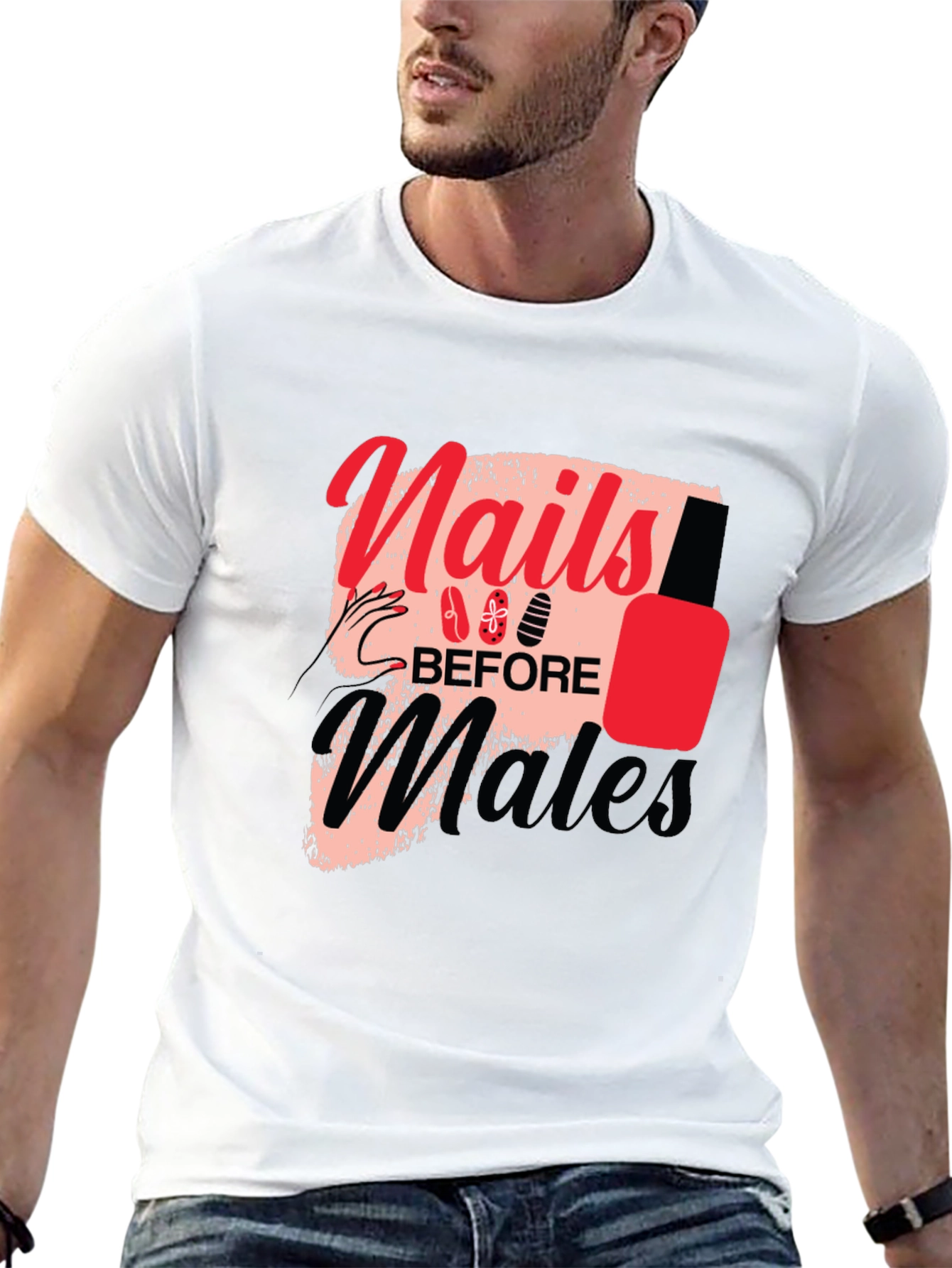 Nails Before Males Graphic Tee - Unisex