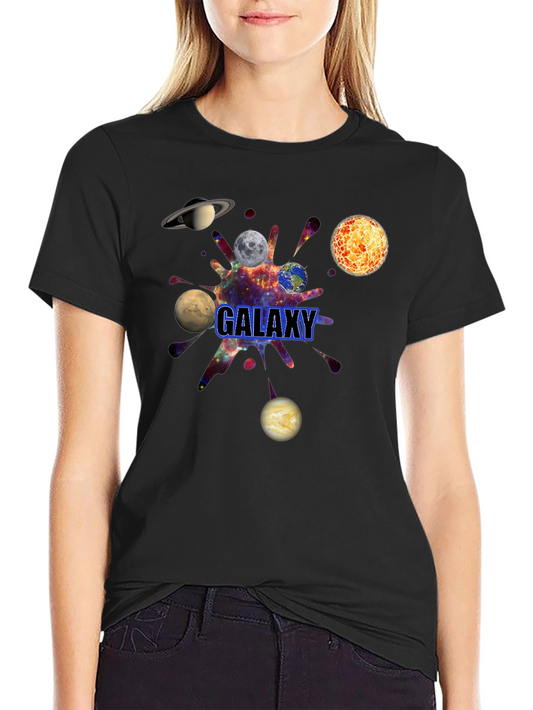Galaxy Graphic Black T-Shirt