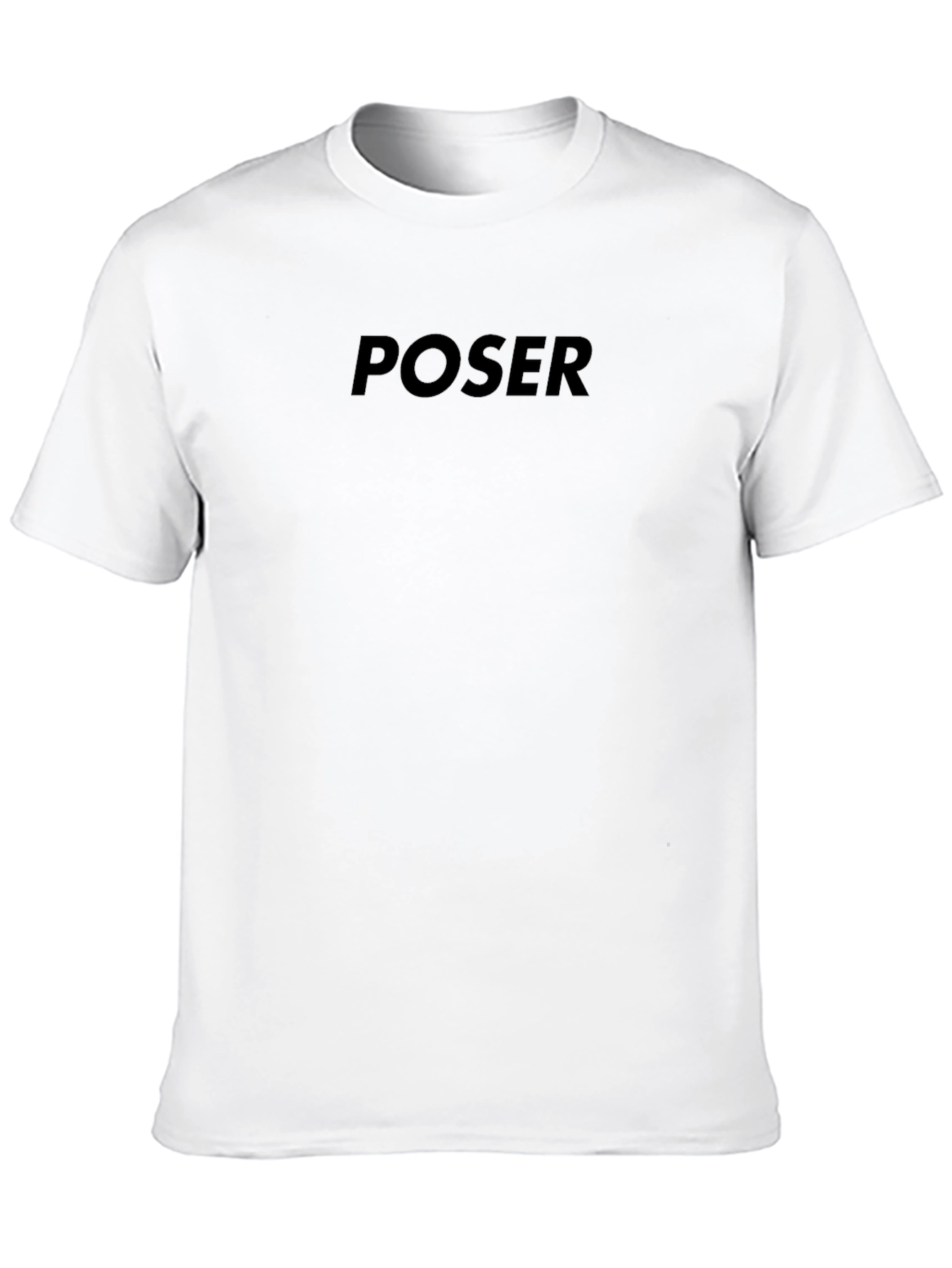 Black Poser Graphic Tee - Casual Style