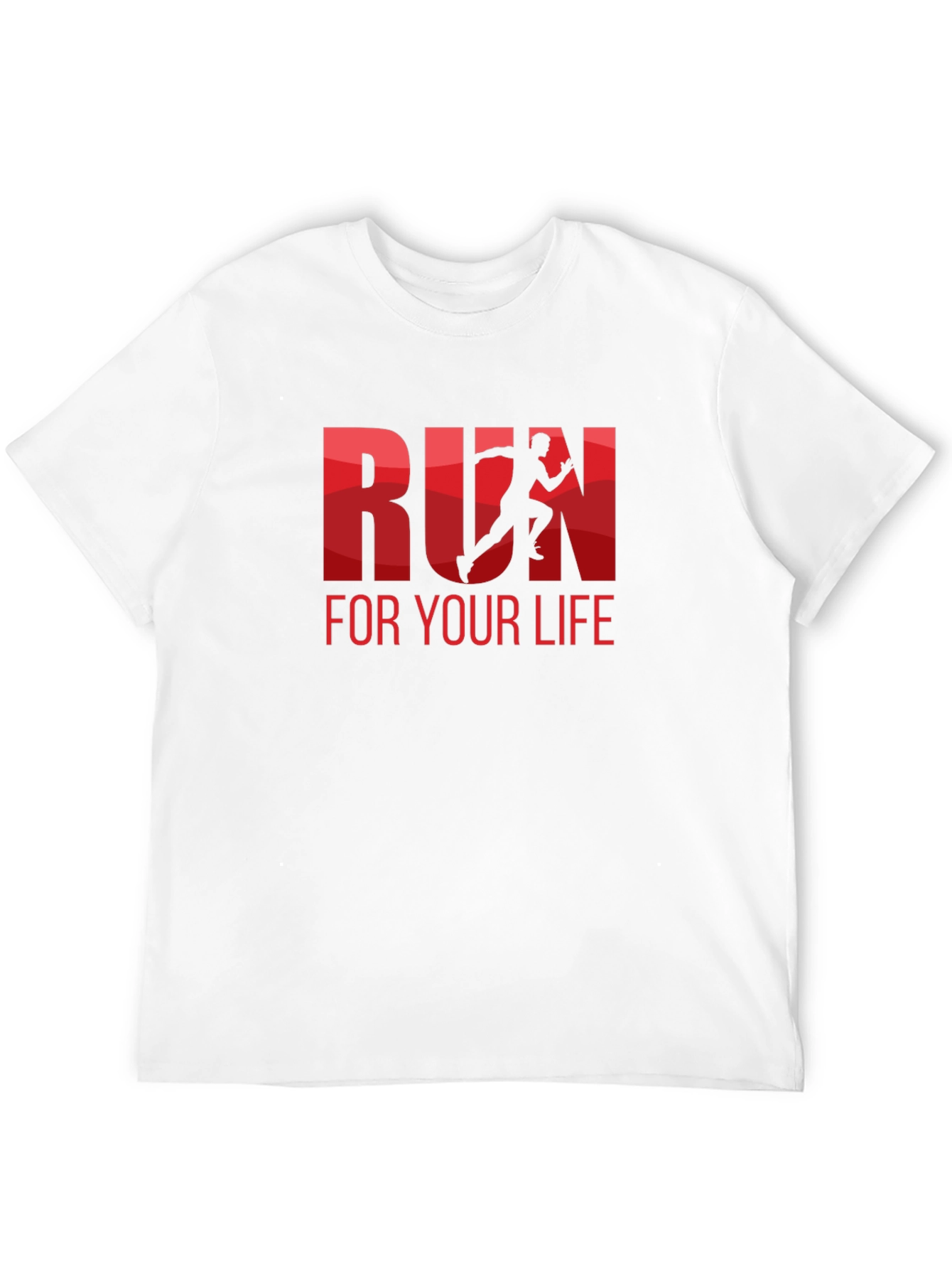 Run For Your Life Graphic Tee - Black