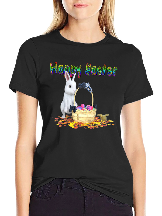 Happy Easter Bunny Basket T-Shirt