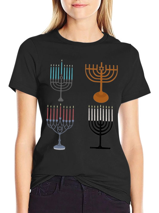 Hanukkah Menorah Graphic Tee