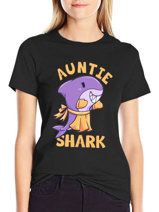 Auntie Shark Graphic Tee