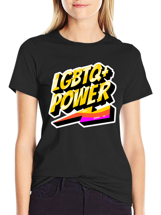 LGBTQ+ Power Tee - Black Pride Shirt