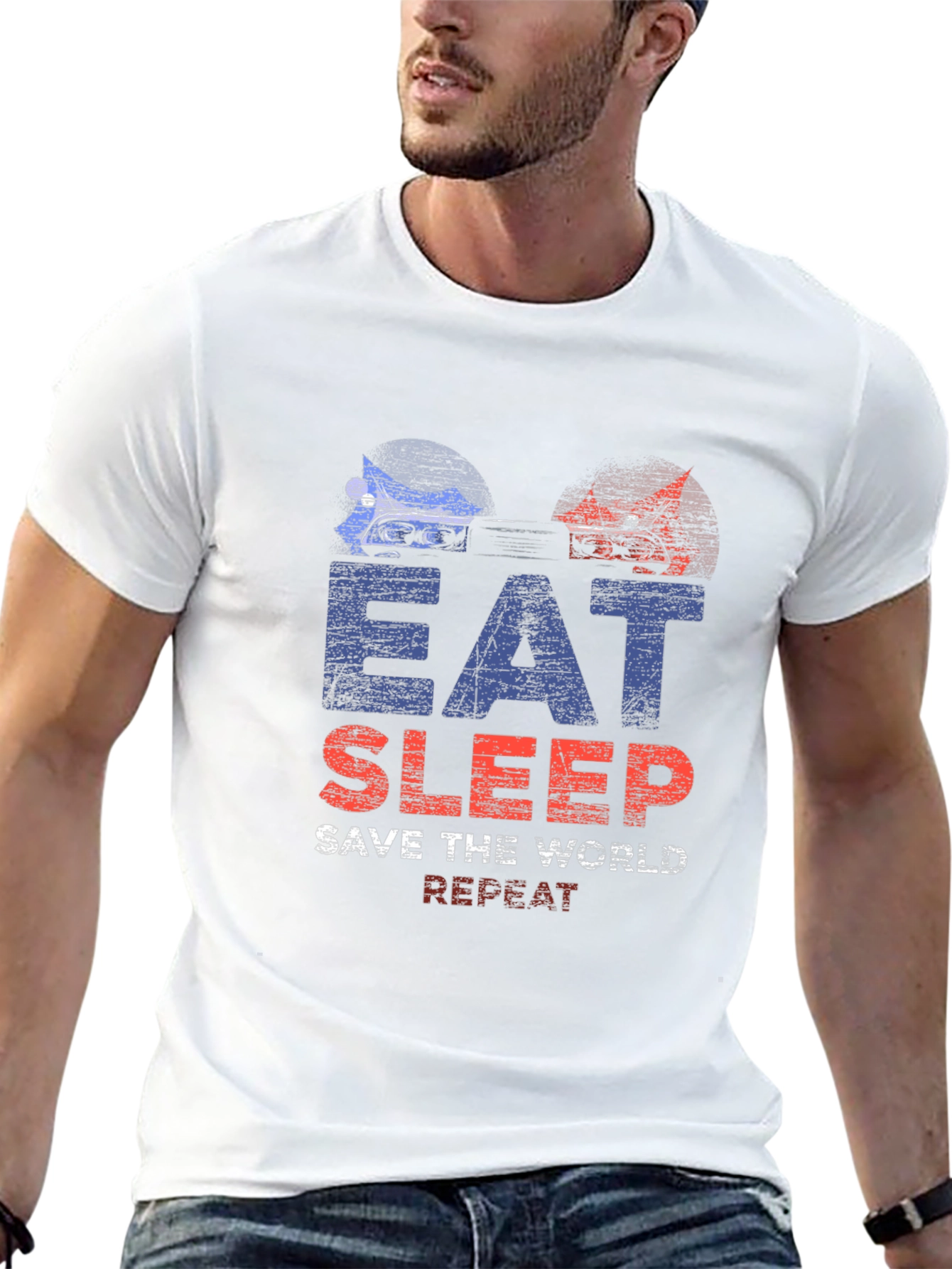 Eat Sleep Save The World Repeat T-Shirt