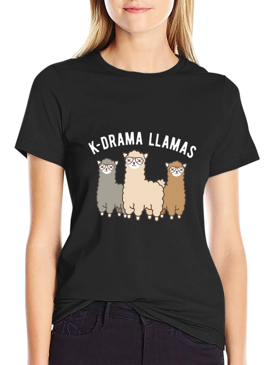 K-Drama Llamas Graphic T-Shirt