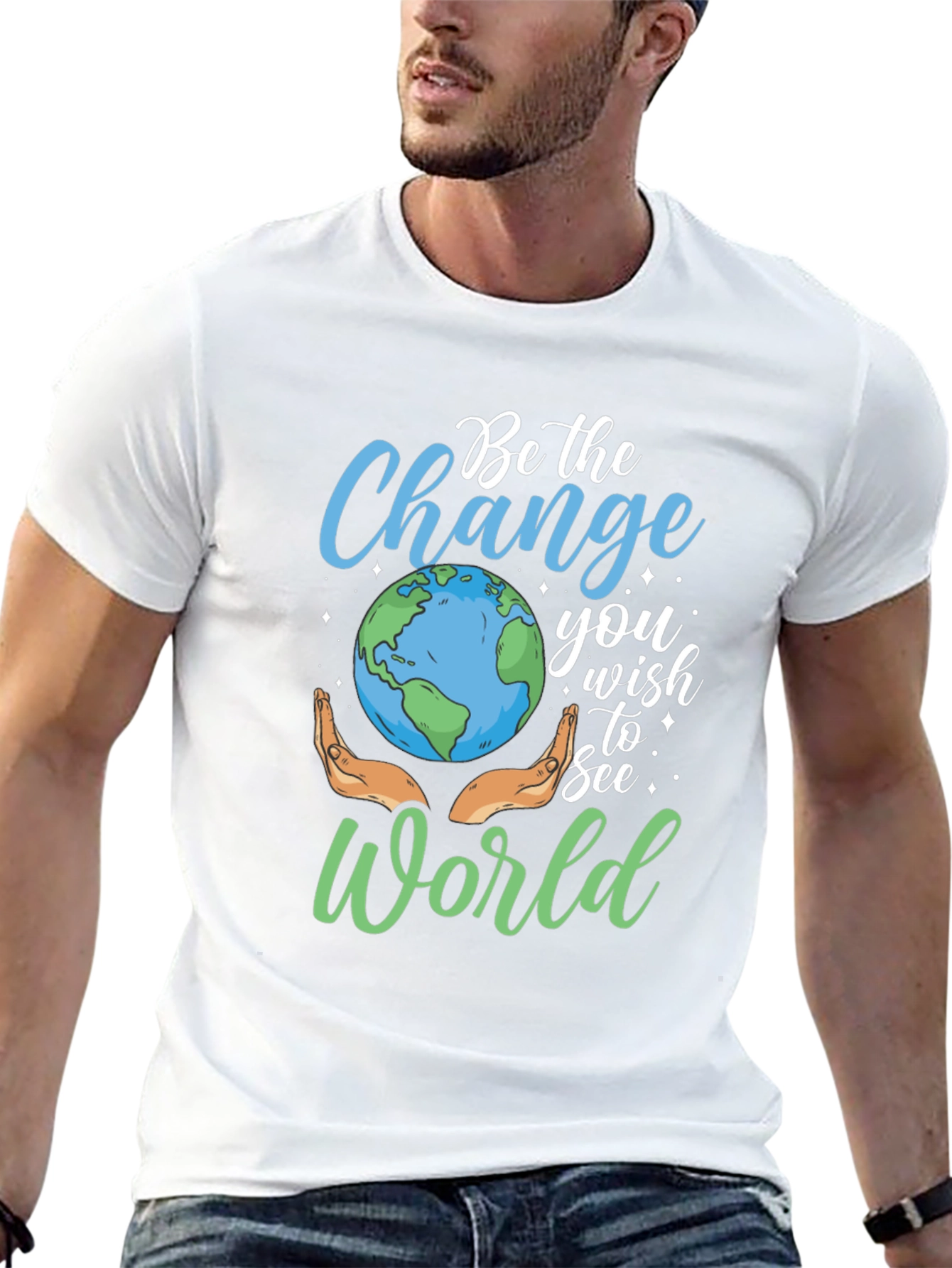 Be the Change Earth Graphic Tee