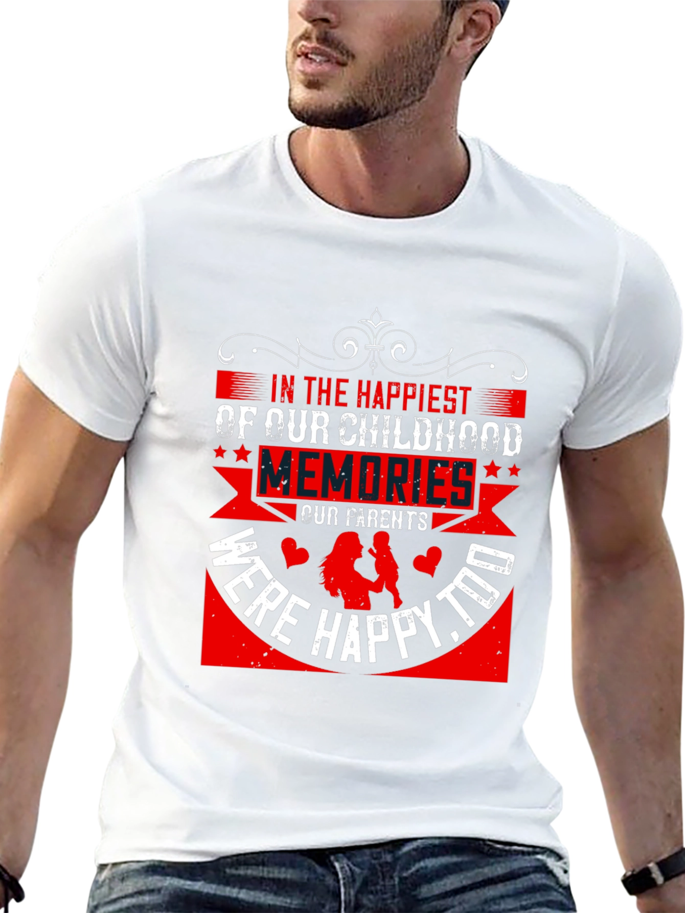 Happiest Childhood Memories Graphic Tee - Black