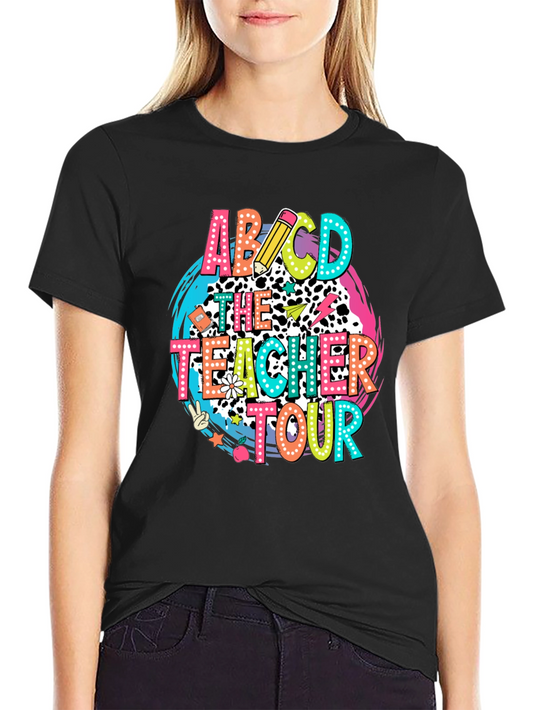 Teacher Tour T-Shirt - Colorful Graphic Tee