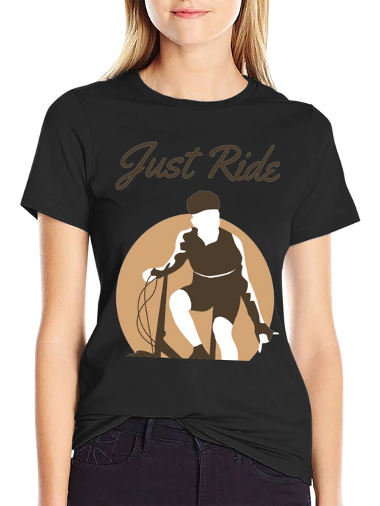 Just Ride Black Graphic Tee