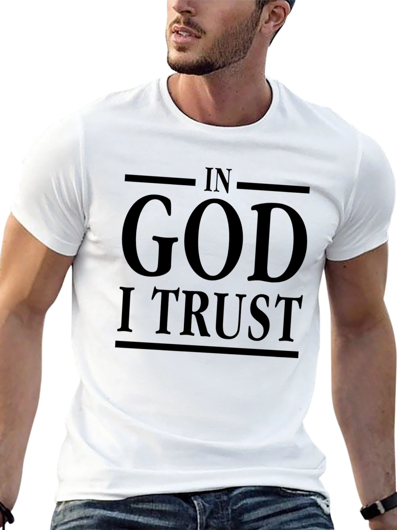 In God I Trust Graphic Black T-Shirt