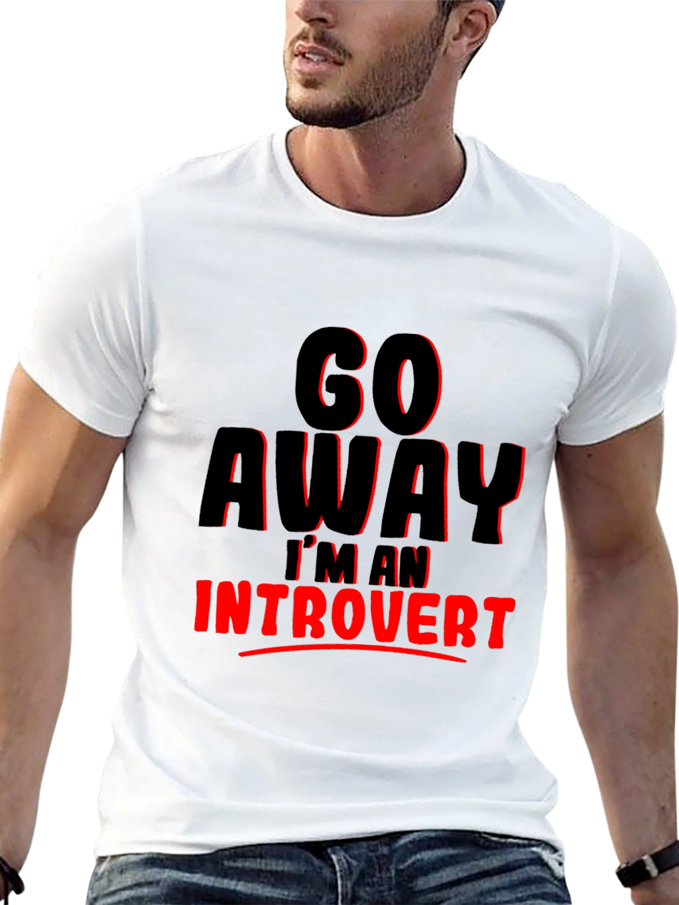 Introvert Graphic Tee - Go Away T-Shirt