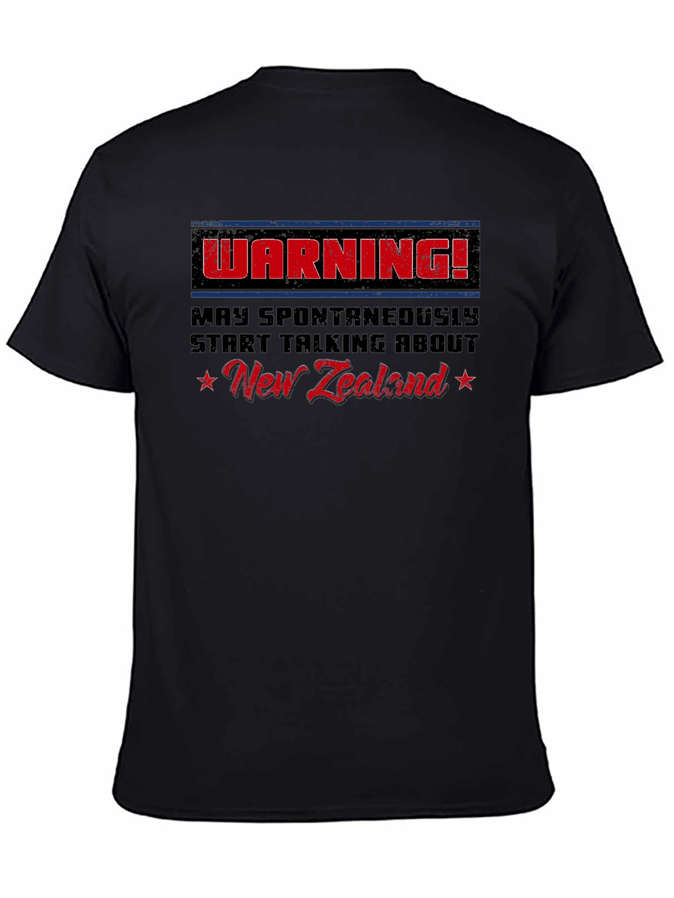 Funny New Zealand Warning Graphic Tee