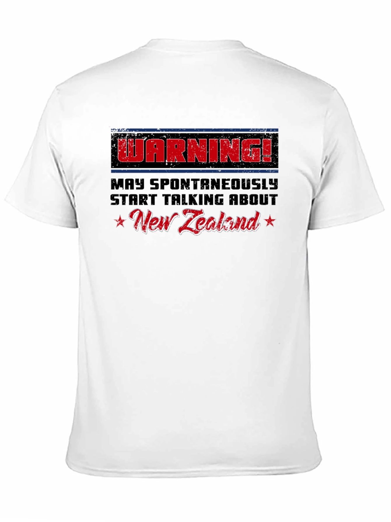 Funny New Zealand Warning Graphic Tee
