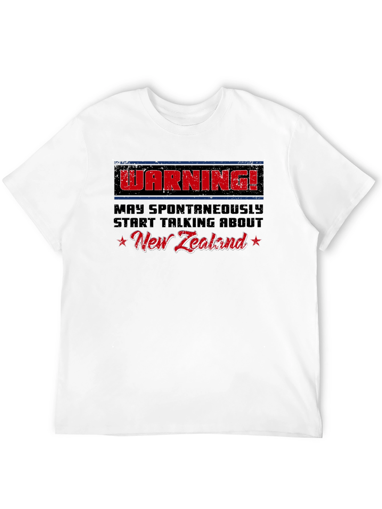 Funny New Zealand Warning Graphic Tee