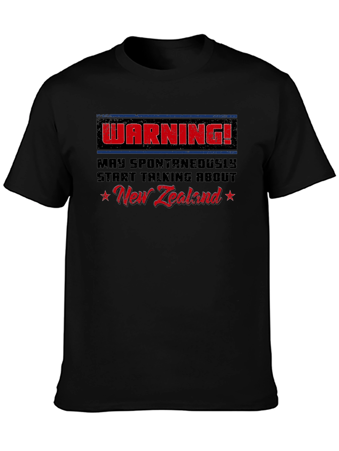 Funny New Zealand Warning Graphic Tee