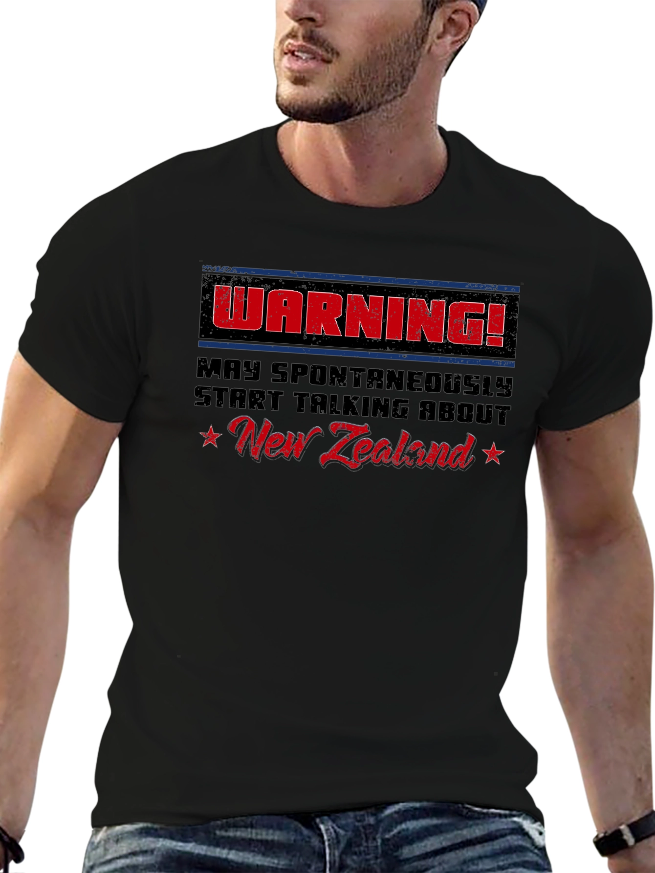 Funny New Zealand Warning Graphic Tee