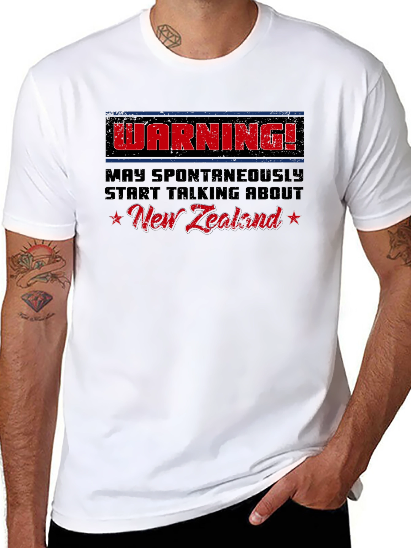 Funny New Zealand Warning Graphic Tee
