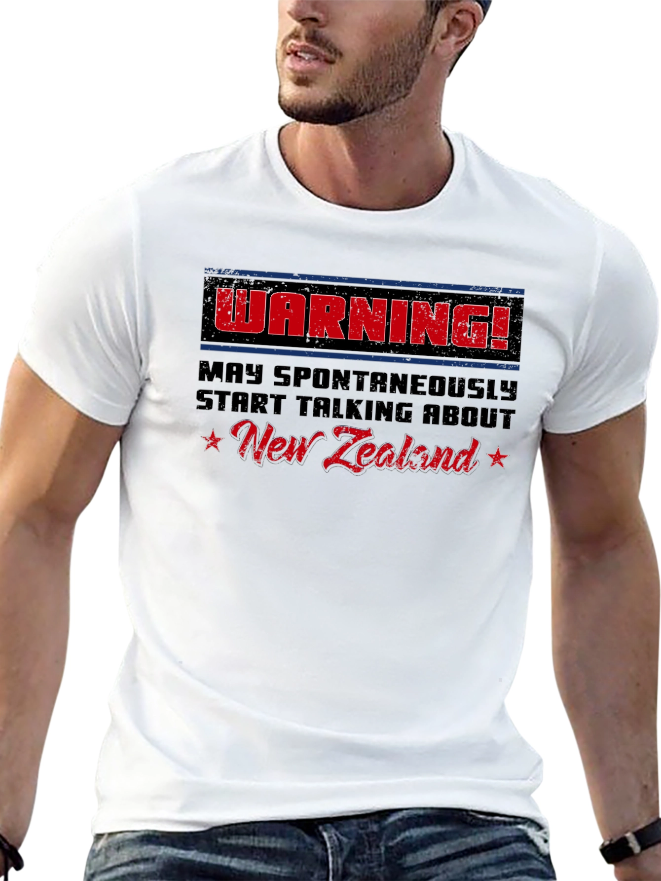 Funny New Zealand Warning Graphic Tee