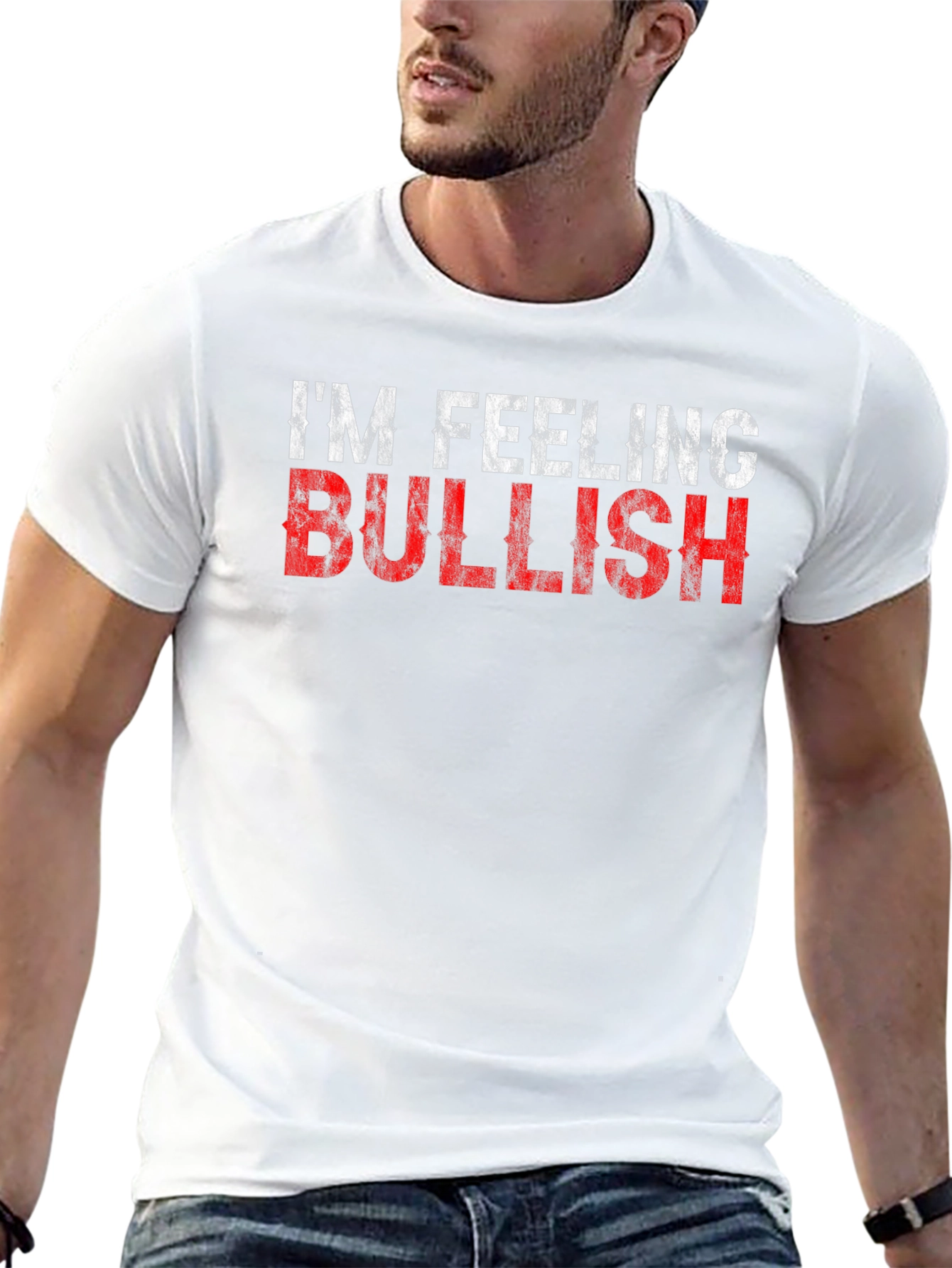 Im Feeling Bullish Black Graphic Tee