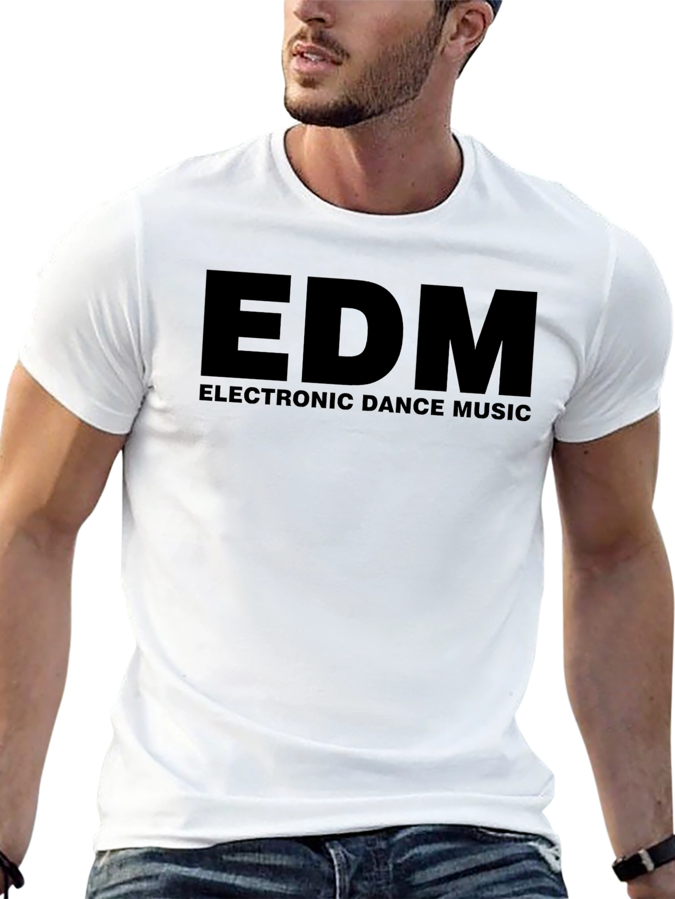 EDM Electronic Dance Music Black Graphic Tee