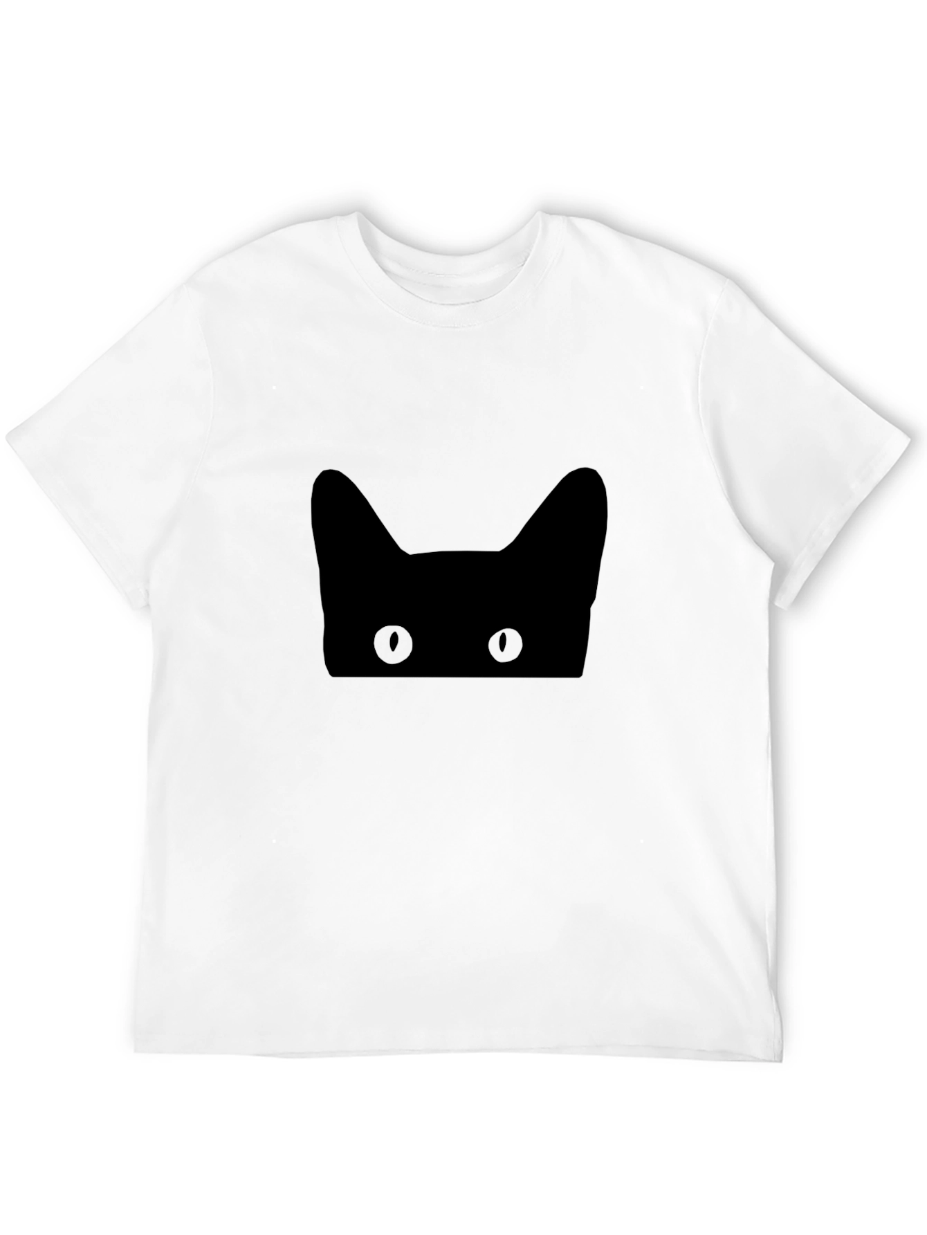 Stealthy Cat Tee - Black Graphic T-Shirt