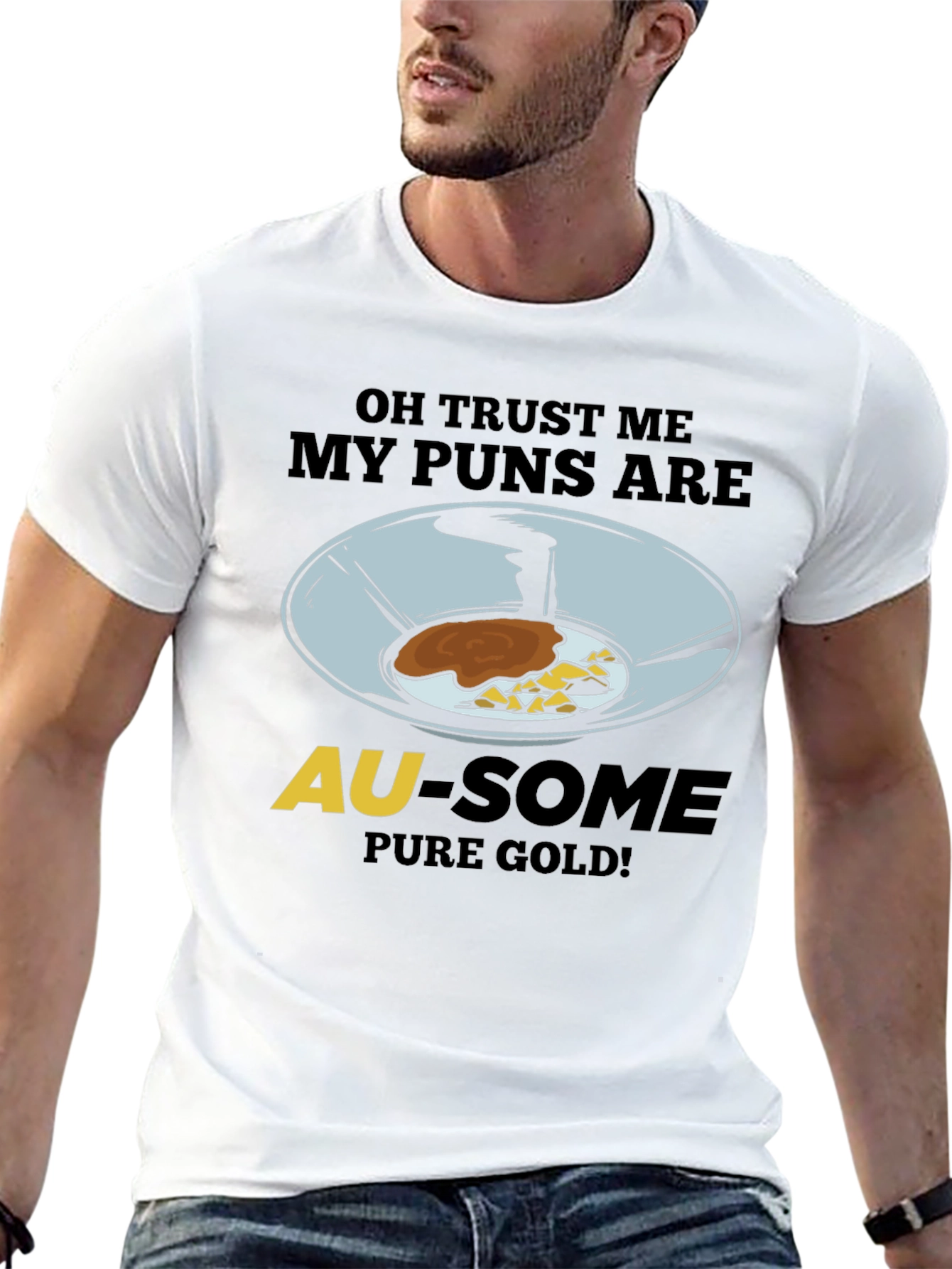 Au-some Pure Gold Panning Pun T-Shirt
