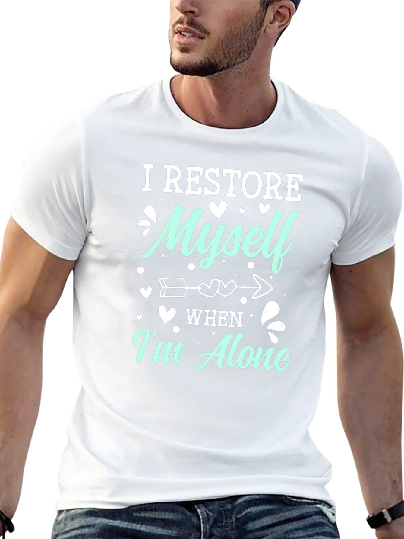 I Restore Myself When Im Alone Graphic Tee