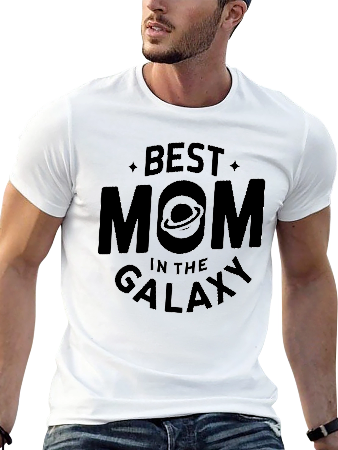 Best Mom in the Galaxy T-Shirt Black