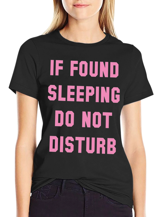 Funny Sleep Shirt: Do Not Disturb Graphic Tee