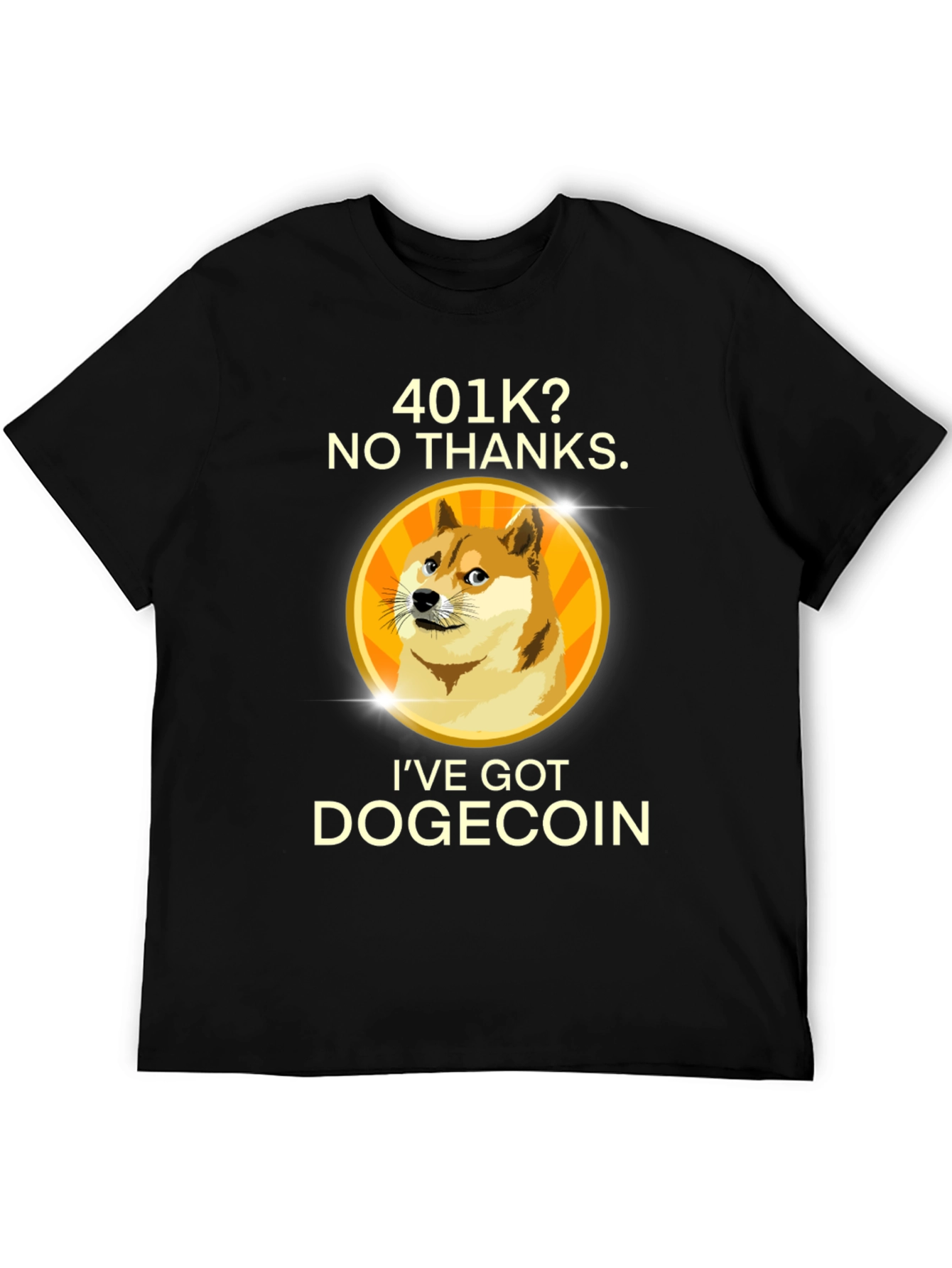 Dogecoin Investor Black T-Shirt