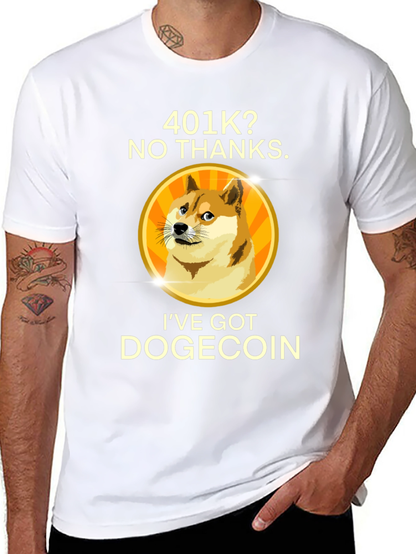 Dogecoin Investor Black T-Shirt