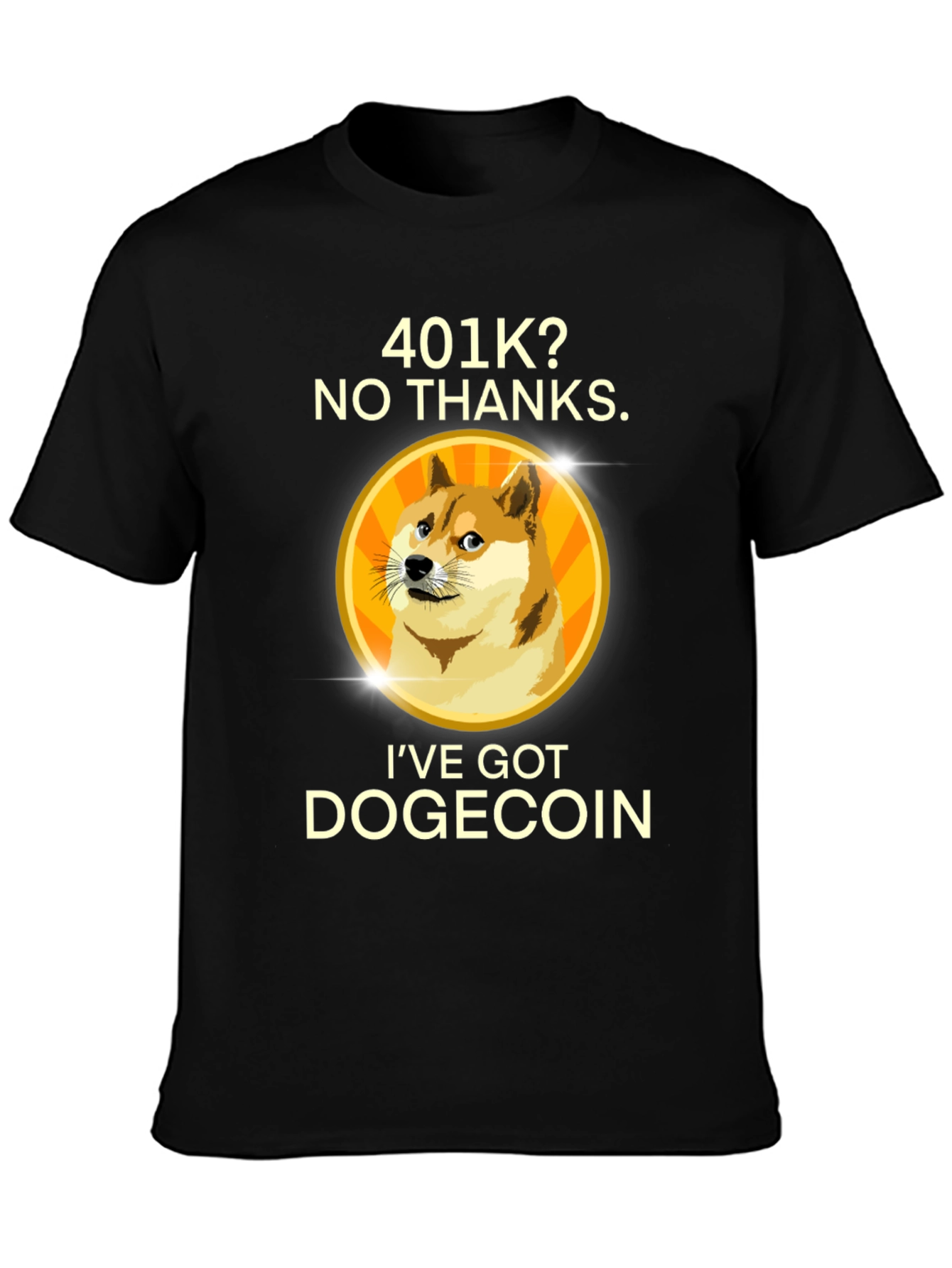 Dogecoin Investor Black T-Shirt