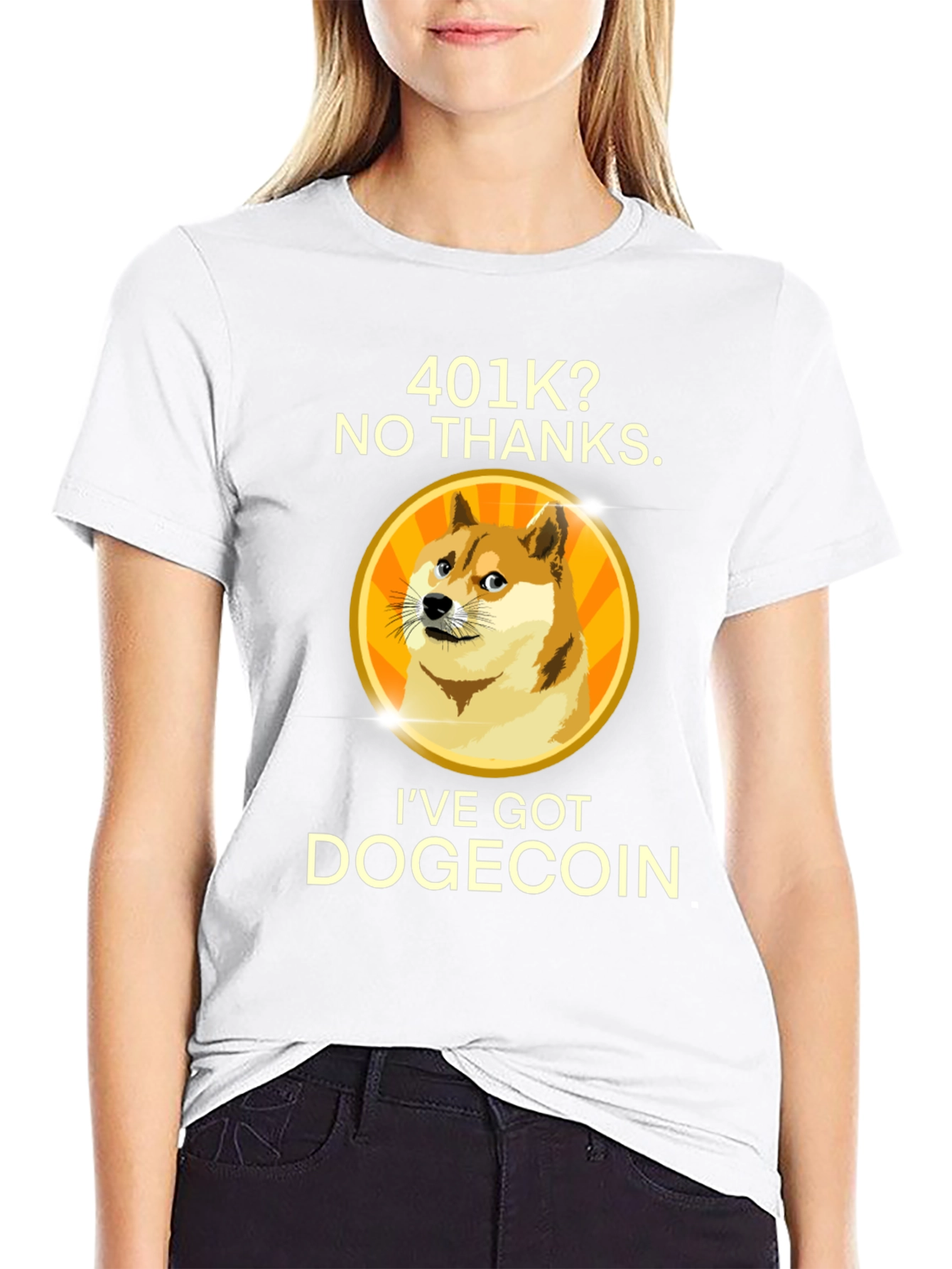 Dogecoin Investor Black T-Shirt