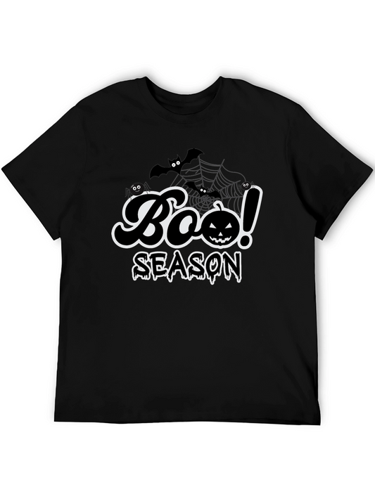 Boo Season Halloween T-Shirt Black Spooky Fun