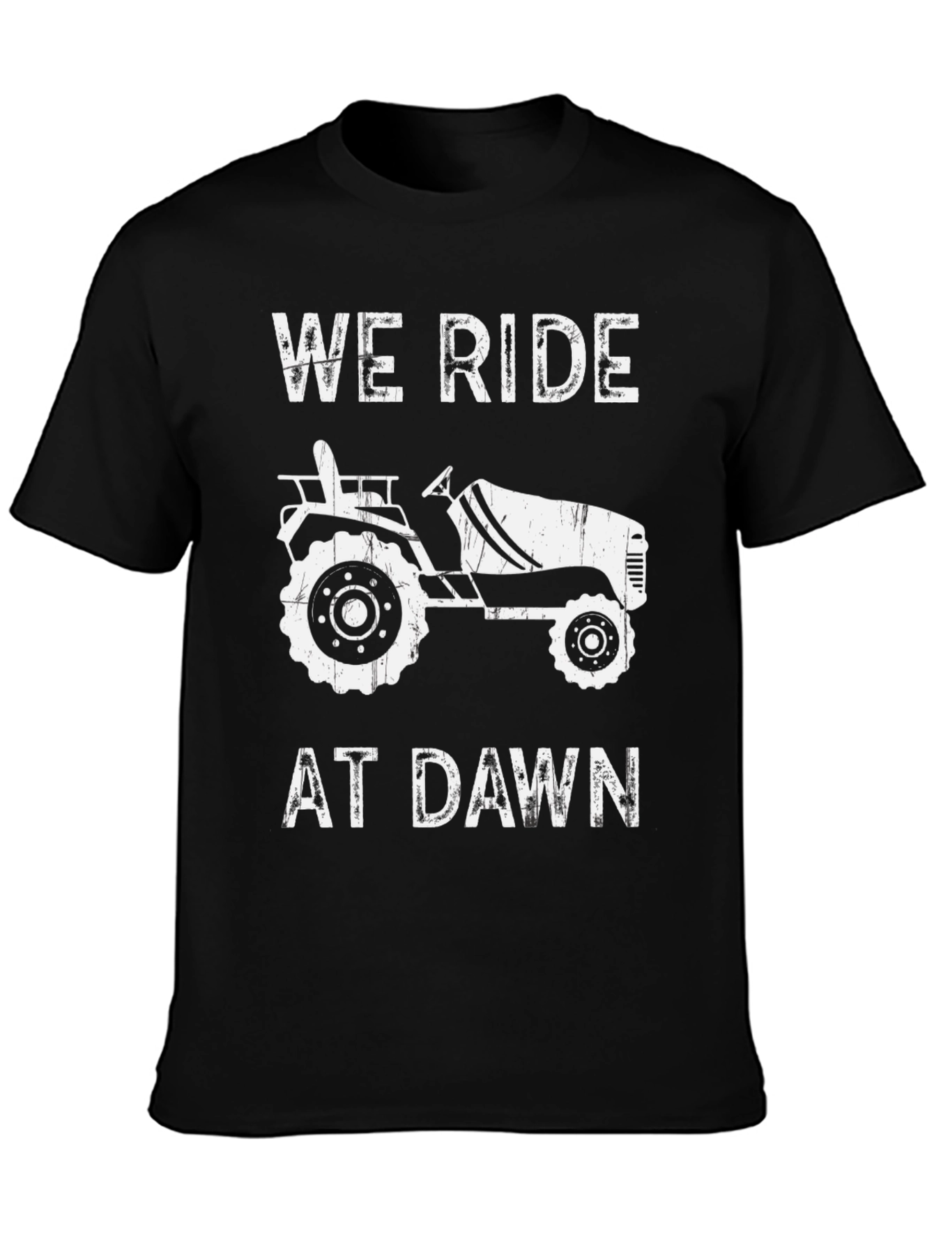 We Ride At Dawn Tractor Graphic Tee