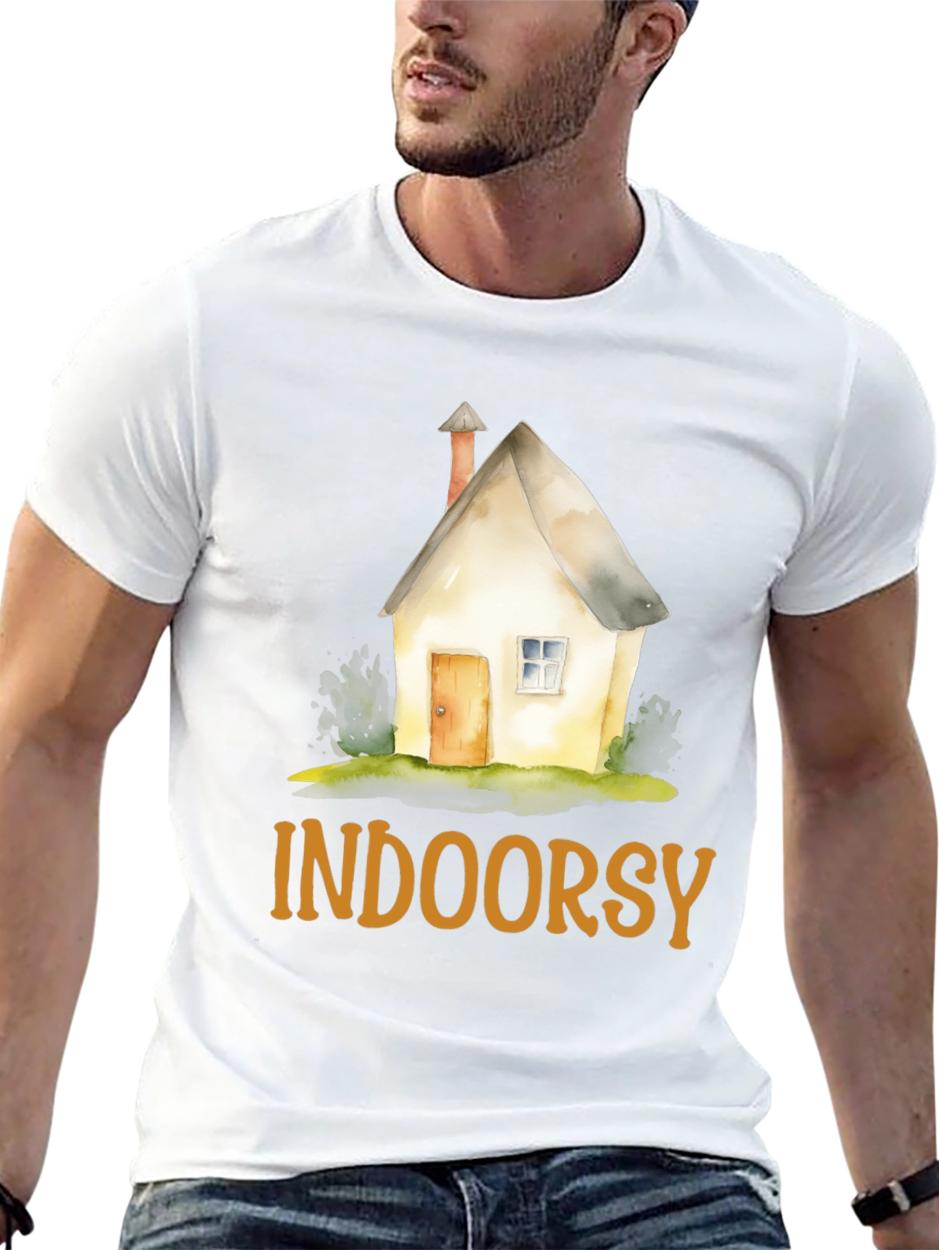 Indoorsy Graphic T-Shirt - Cozy Homebody Style