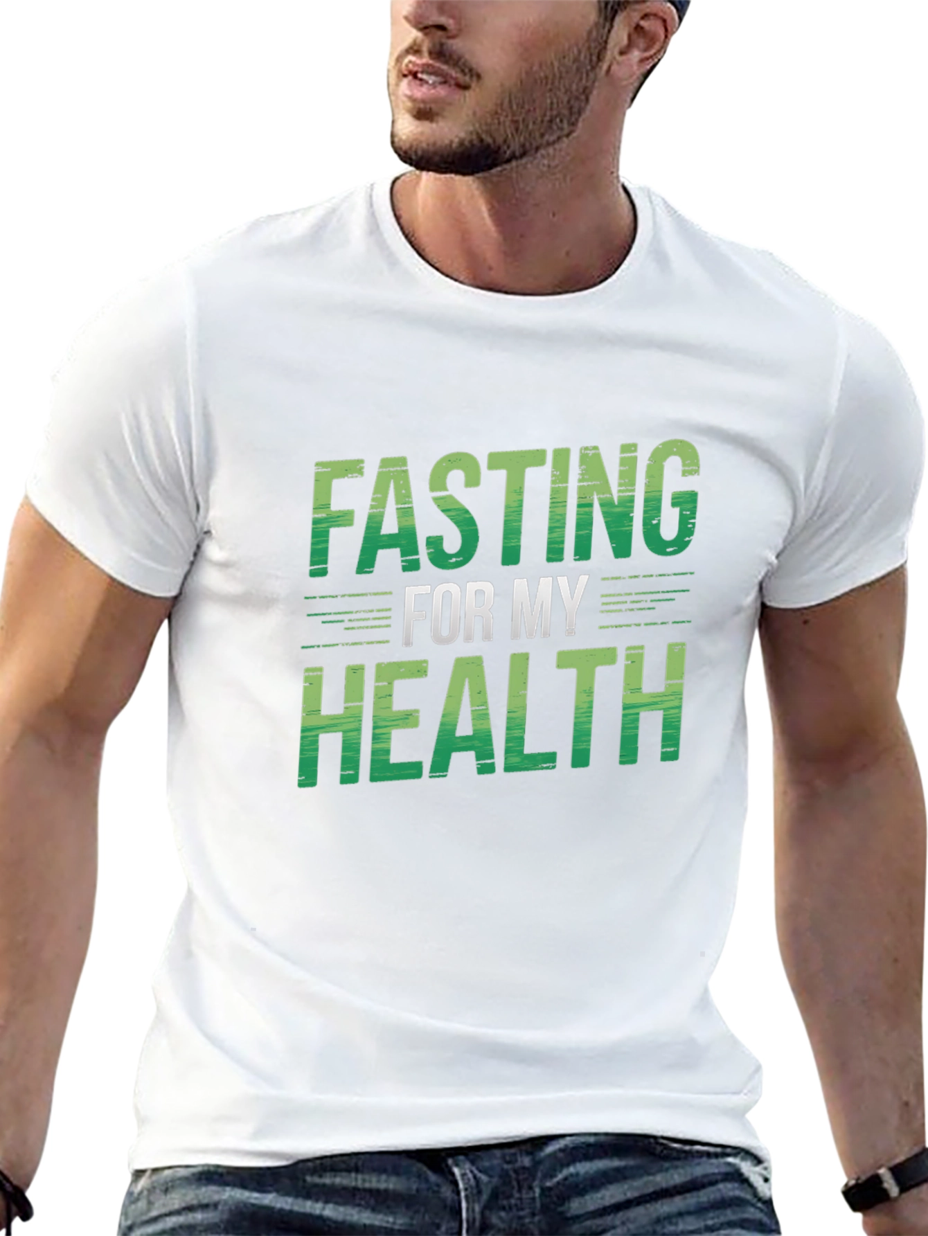 Fasting For My Health Black T-Shirt