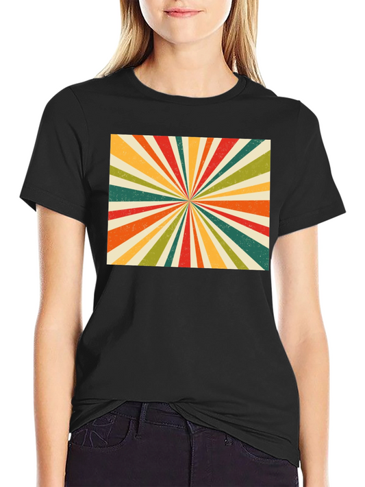 Retro Sunburst Graphic Tee - Vintage Style T-Shirt