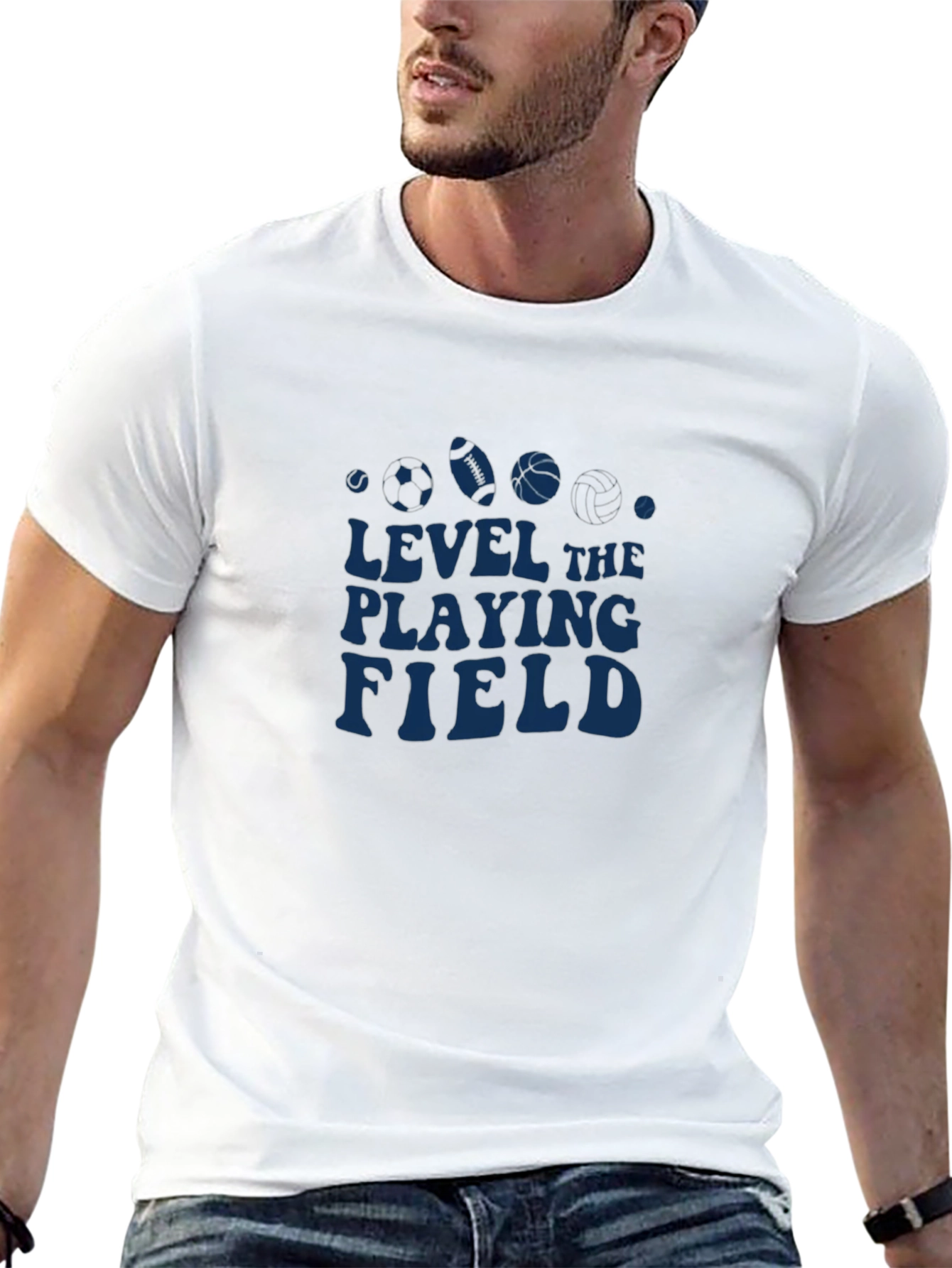 Level The Playing Field T-Shirt Sports Graphic Tee