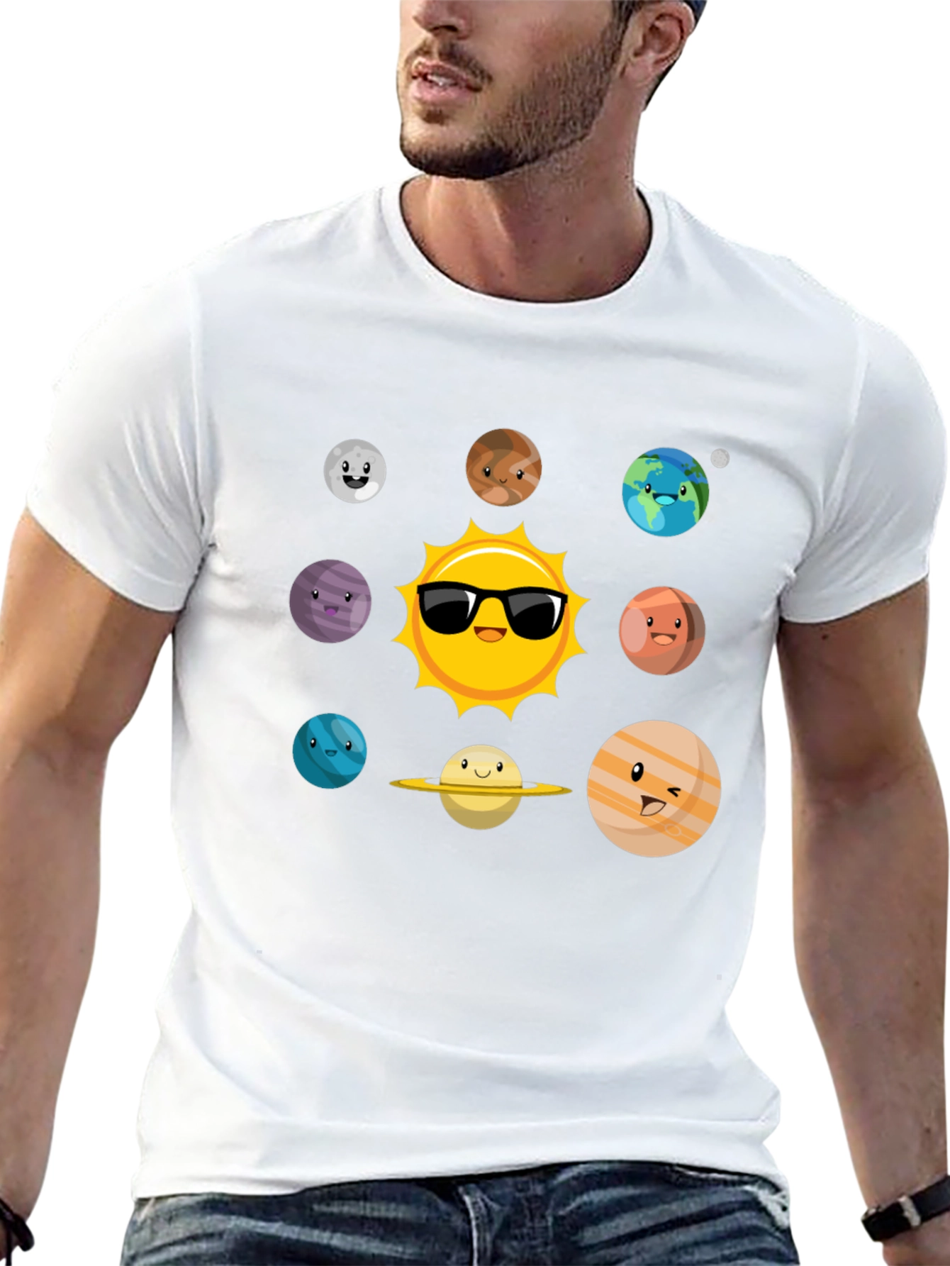 Cartoon Planet Graphic Tee