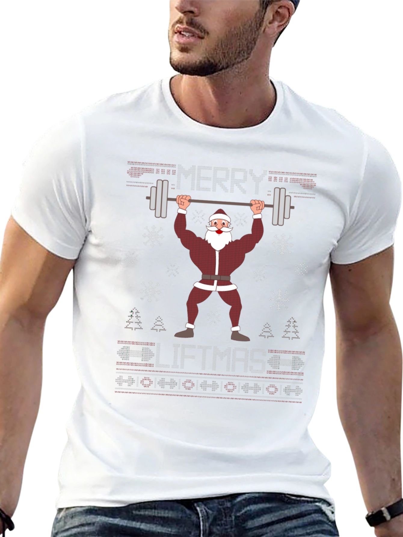 Merry Liftmas Santa Workout T-Shirt