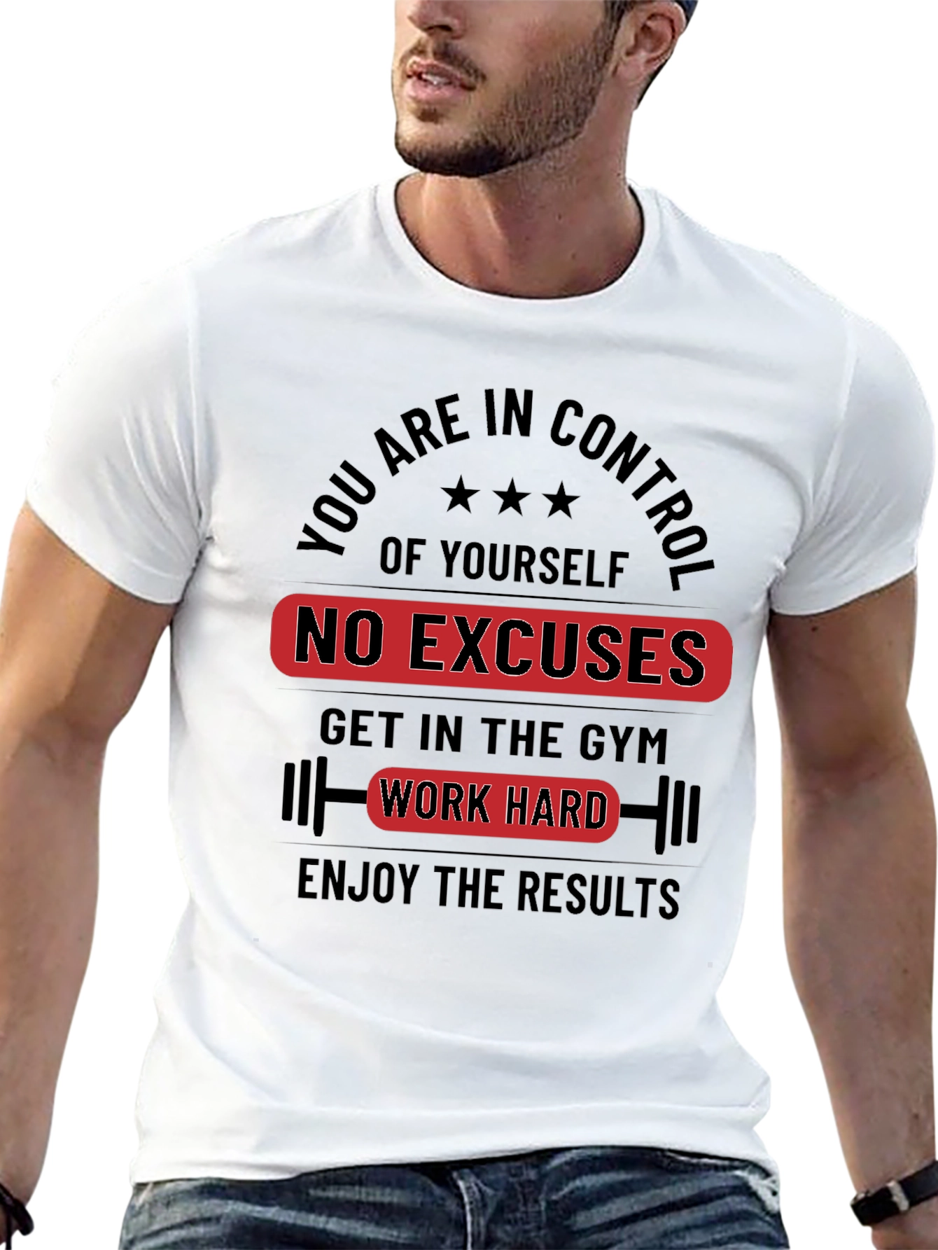 Motivational Workout T-Shirt - No Excuses