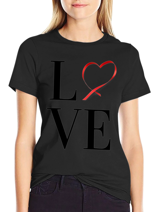 LOVE Graphic Tee - Black Casual T-Shirt