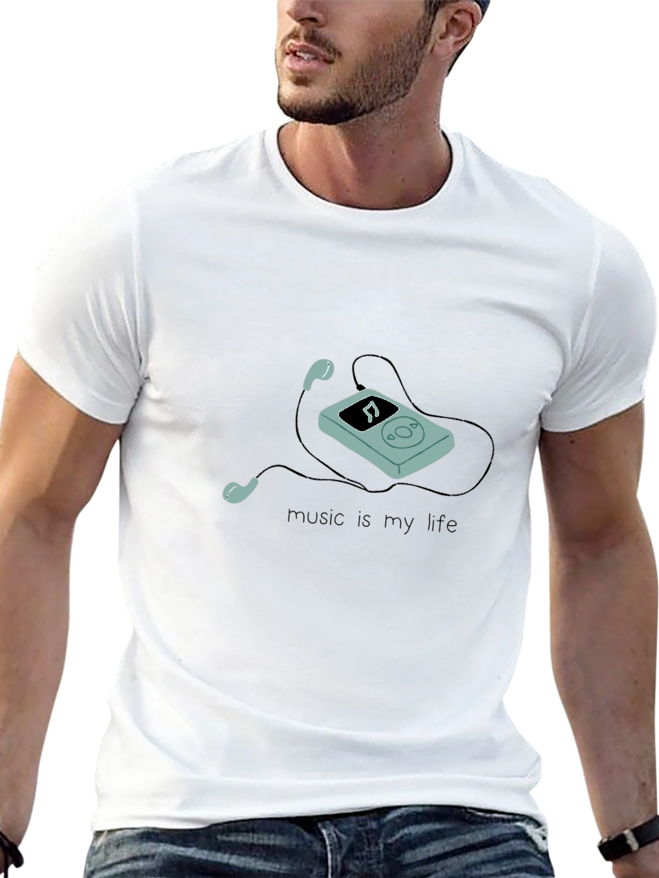 Music is My Life Graphic T-Shirt