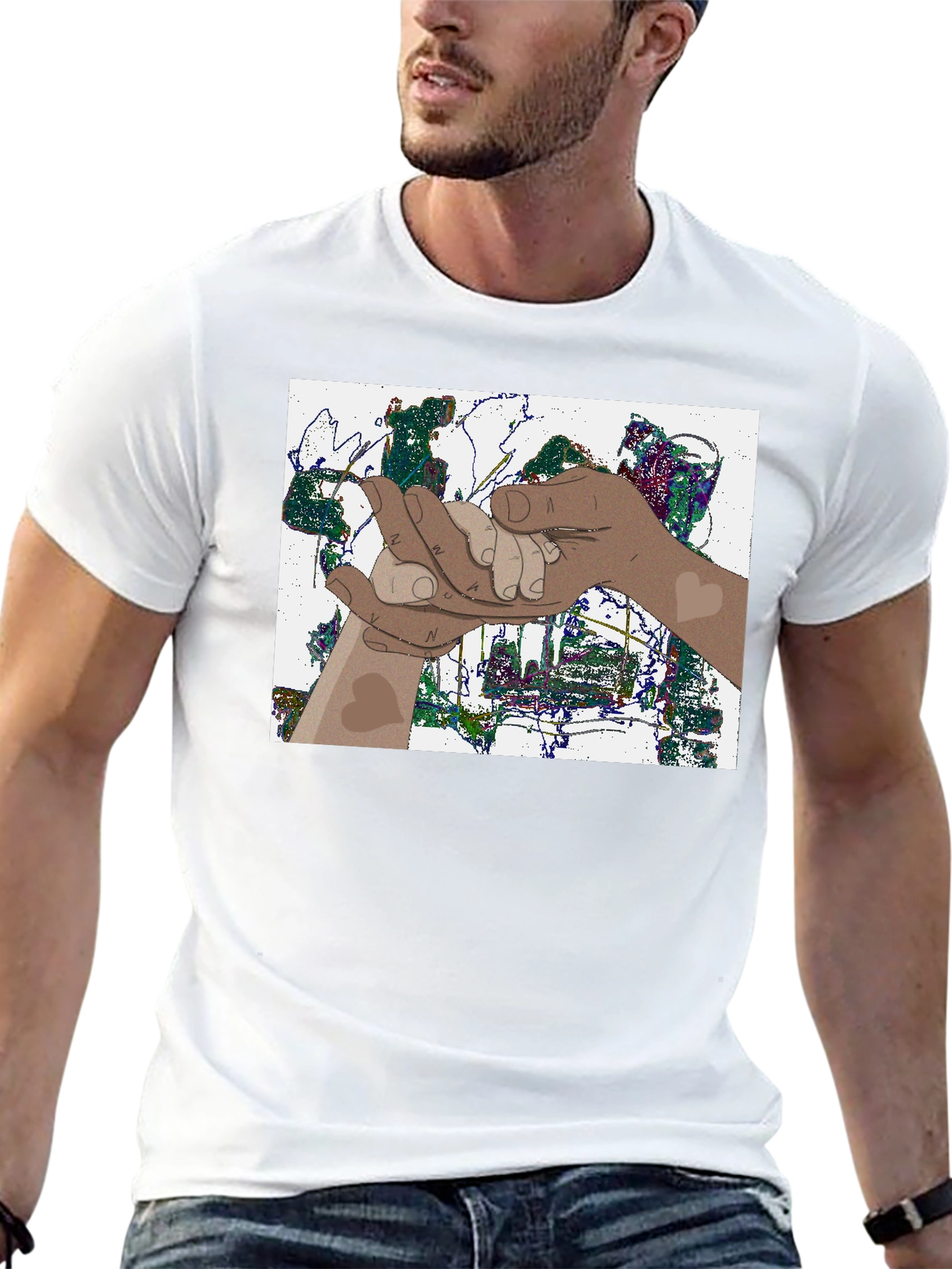 Interracial Unity T-Shirt - Black